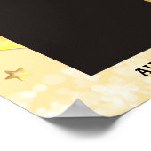 フェイク金ゴールドスターは8x10月の従業員を輝かせる ポスター (角)