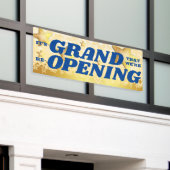 フェイク金ゴールドスターズグランドリオープニングウェルカムバック 横断幕 (ビルの外側)