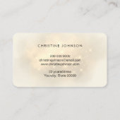 フェイク金ゴールドスパークル 名刺 (裏面)