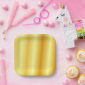 フェイク金ゴールドテンプレートエレガントトレンディー ペーパープレート (パーティー)