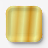 フェイク金ゴールドテンプレートエレガントトレンディー ペーパープレート (正面)