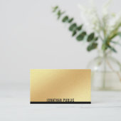 フェイク金ゴールドテンプレートモダンプロフェッショナルエレガント 名刺 (スタンド正面)