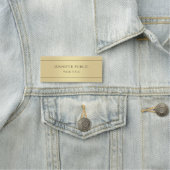 フェイク金ゴールドトレンディーエレガントグラマラステンプレート 名札 (インサイチュ)