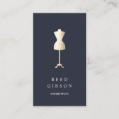 フェイク金ゴールドドレス型枠 Seamstress Tailor Designer 名刺 (正面)