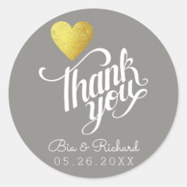 フェイク金ゴールドハート感謝していグレ結婚イ ラウンドシール