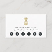 フェイク金ゴールドパイナップルロイヤリティカード ロイヤリティカード (正面)