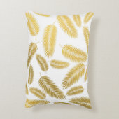 フェイク金ゴールドパ葉ームパターン アクセントクッション (裏面(縦))