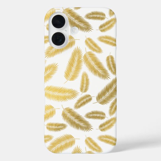 フェイク金ゴールドパ葉ームパターン Case-Mate iPhoneケース (裏面)