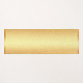 フェイク金ゴールドフィットネススポーエレガントツテンプレートトレンディー ヨガマット (正面(横))