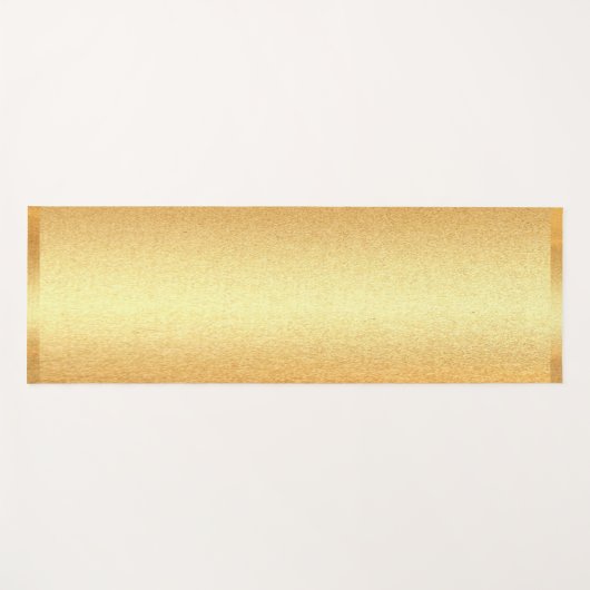 フェイク金ゴールドフィットネススポーエレガントツテンプレートトレンディー ヨガマット (正面(横))