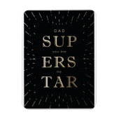 フェイク金ゴールドフォイルパパはスーパースター父のデイマング マグネット (縦)