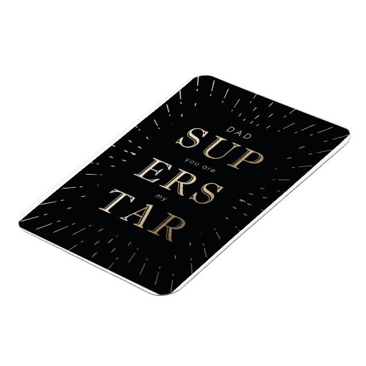 フェイク金ゴールドフォイルパパはスーパースター父のデイマング マグネット (左側)