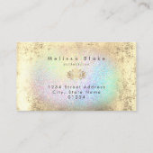 フェイク金ゴールドフォイルフェイクグリッター虹 名刺 (裏面)