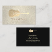 フェイク金ゴールドフォイルフェイクグリッター 名刺 (正面/裏面)