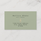 フェイク金ゴールドフォイル三連ビジネスカード 名刺 (裏面)