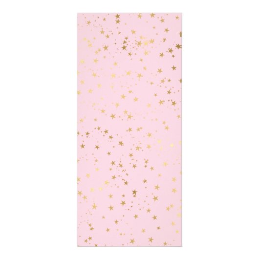 フェイク金ゴールドフォイル星美しいサロン価格表 ラックカード (裏面)