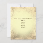 フェイク金ゴールドフォイル音楽リサイタル 招待状 (裏面)