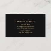 フェイク金ゴールドフォイルbeeロイヤリティカード 名刺 (裏面)