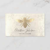 フェイク金ゴールドフォイルbeeロゴ 名刺 (正面)