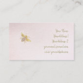 フェイク金ゴールドフォイルbeeロゴ 名刺 (裏面)