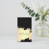 フェイク金ゴールドブラシ 名刺 (スタンド正面)