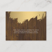 フェイク金ゴールドブラシ 名刺 (裏面)