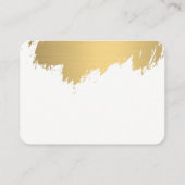 フェイク金ゴールドブラシ/黒ルクス 名刺 (裏面)