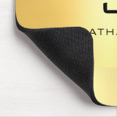 フェイク金ゴールドブラックモダンモノグエレガントラムテンプレート マウスパッド (コーナー)