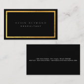 フェイク金ゴールドブラックpro標準名刺 名刺 (正面/裏面)