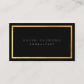 フェイク金ゴールドブラックpro標準名刺 名刺 (正面)