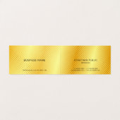 フェイク金ゴールドプロフェッショナルモダンエレガントテンプレート 名刺 (内部フラット)