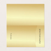 フェイク金ゴールドプロフェッショナルモダンエレガントテンプレート 名刺 (外部フラット)