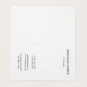 フェイク金ゴールドプロフェッショナルモダンエレガントテンプレート 名刺 (内部フラット)