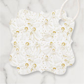 フェイク金ゴールドホイル天使の最初の聖餐式 フェイバータグ (裏面)