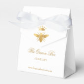 フェイク金ゴールドホイル女王ビー フェイバーボックス (正面サイド)