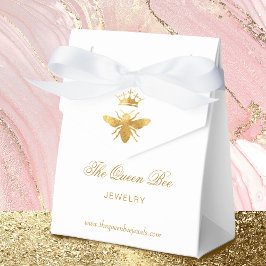 フェイク金ゴールドホイル女王ビー フェイバーボックス