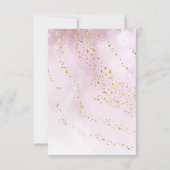 フェイク金ゴールドホイル聖十字第一聖餐式 招待状 (裏面)