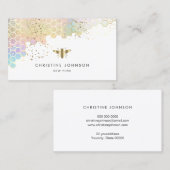 フェイク金ゴールドホイル 名刺 (正面/裏面)