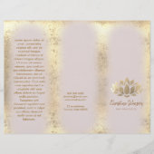 フェイク金ゴールドホイルlotusロゴカタログ (正面)