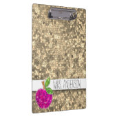 フェイク金ゴールドホットピンク先生Apple Classroom名 クリップボード (右)