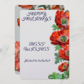 フェイク金ゴールドホリデープリントカード シーズンカード (正面/裏面)