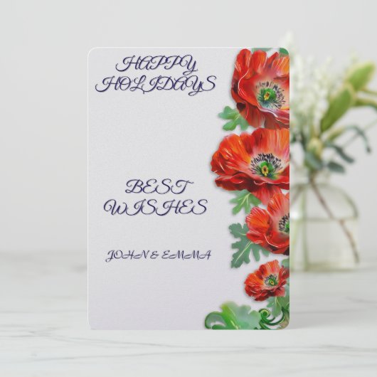 フェイク金ゴールドホリデープリントカード シーズンカード (スタンド正面)