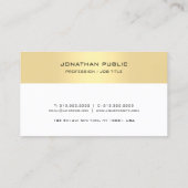 フェイク金ゴールドホワイトアポイントメントリマインダーテンプレート 予約カード (裏面)