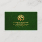 フェイク金ゴールドホームグリーンフォレスト請負グランジ業者 名刺 (裏面)