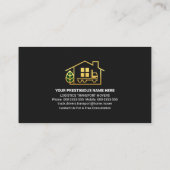 フェイク金ゴールドホーム移動輸送 名刺 (裏面)