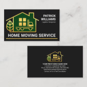 フェイク金ゴールドホーム移動輸送 名刺 (正面/裏面)