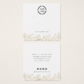 フェイク金ゴールドボカスタムタニカルロゴイヤリングディスプレイ (正面&裏面)