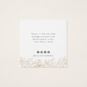 フェイク金ゴールドボカスタムタニカルロゴイヤリングディスプレイ (裏面)