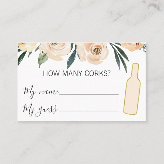 フェイク金ゴールドボトル数チケット 名刺 (正面)