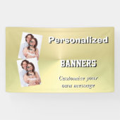 フェイク金ゴールドミニマル 横断幕 (横)